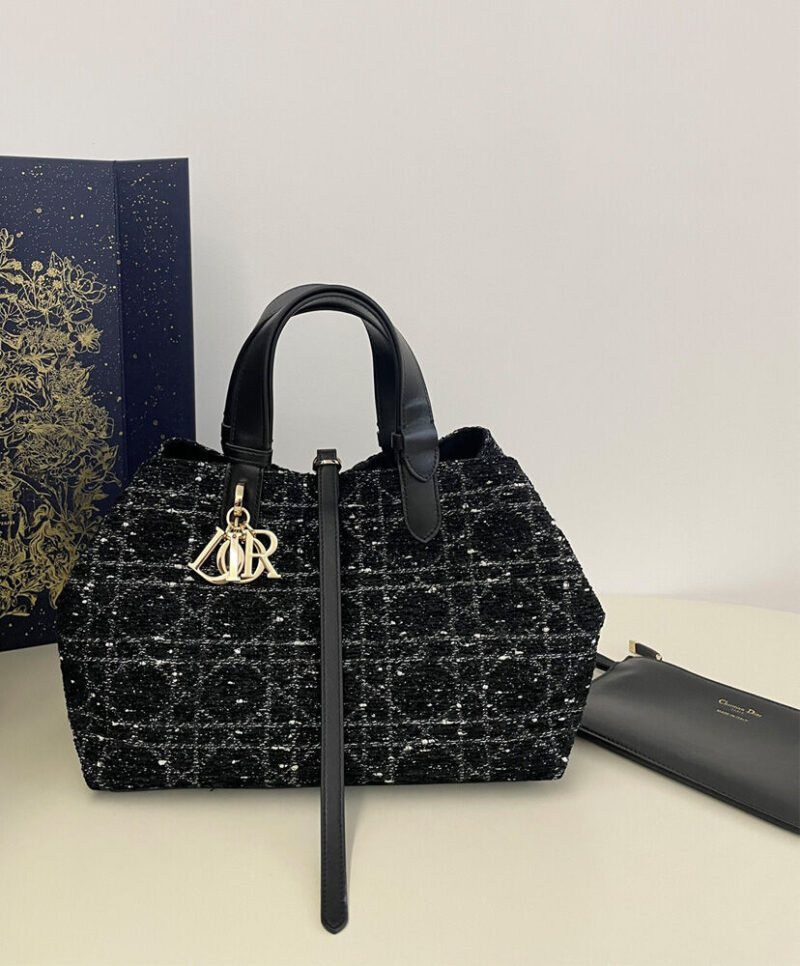 Christian Dior Medium Dior Toujours Bag Black